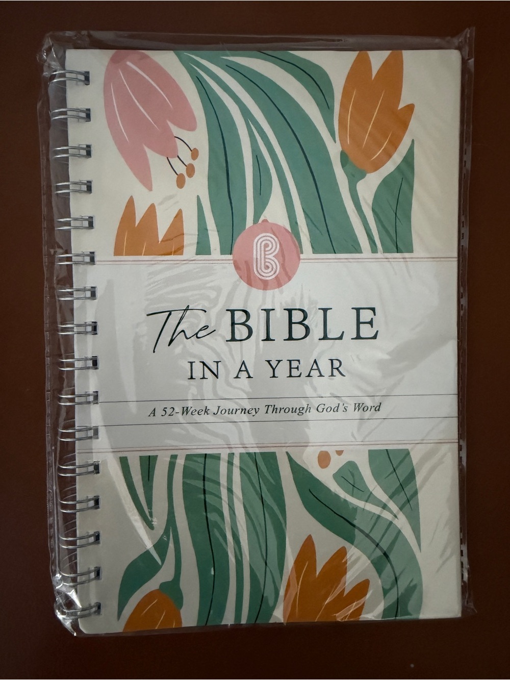 The Bible In A Year Spiral Journal - Floral Cover - Picture 2 of 3